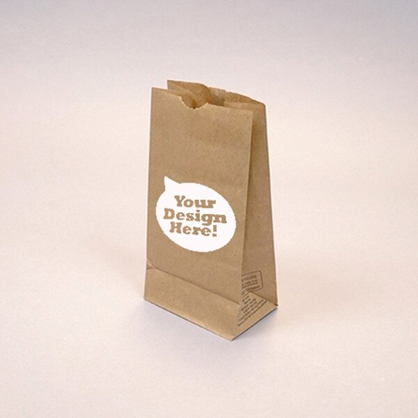 Custom-Printed Natural Kraft 6-lb G